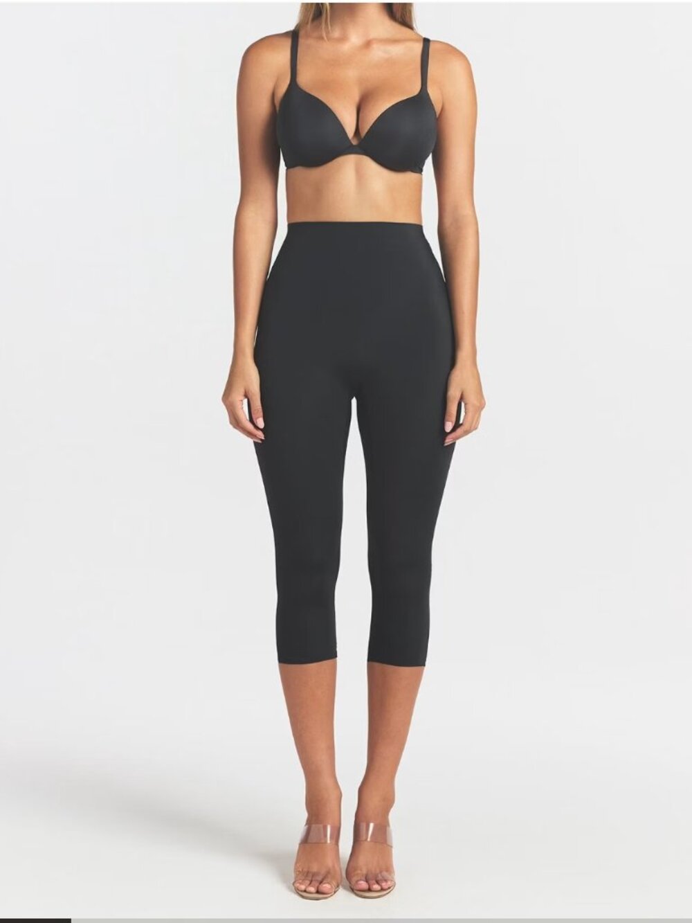 SKIMS Body Capri Onyx Black XS NWT High Waist Capri Leggings $128